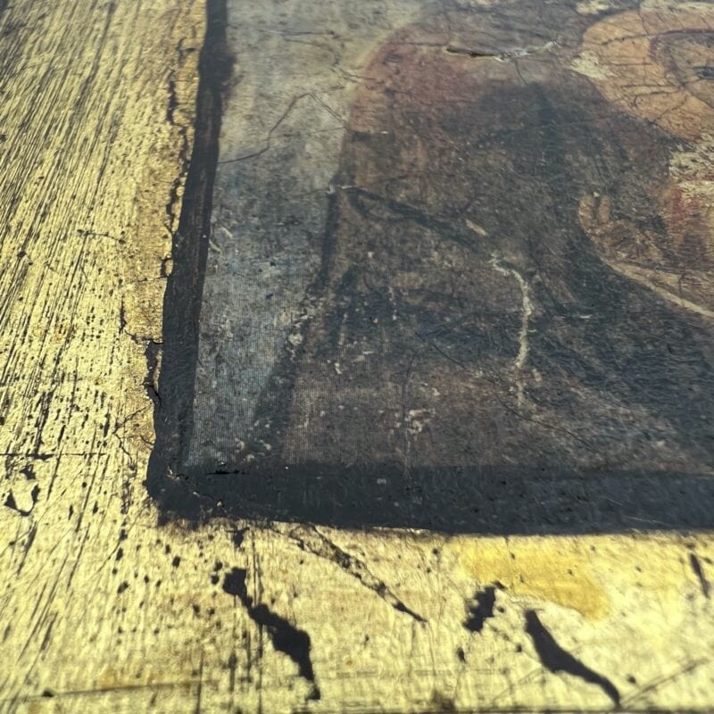 Icona antica bizantina religiosa sacra in legno Tavola Madonna con Bambino Categoria  Oggetti sacri - rosari