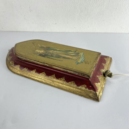 Icona antica Capo Culla Carillon Fiorentina Ninna Nanna Angelo Suonatore anni 50 Categoria  Carillon