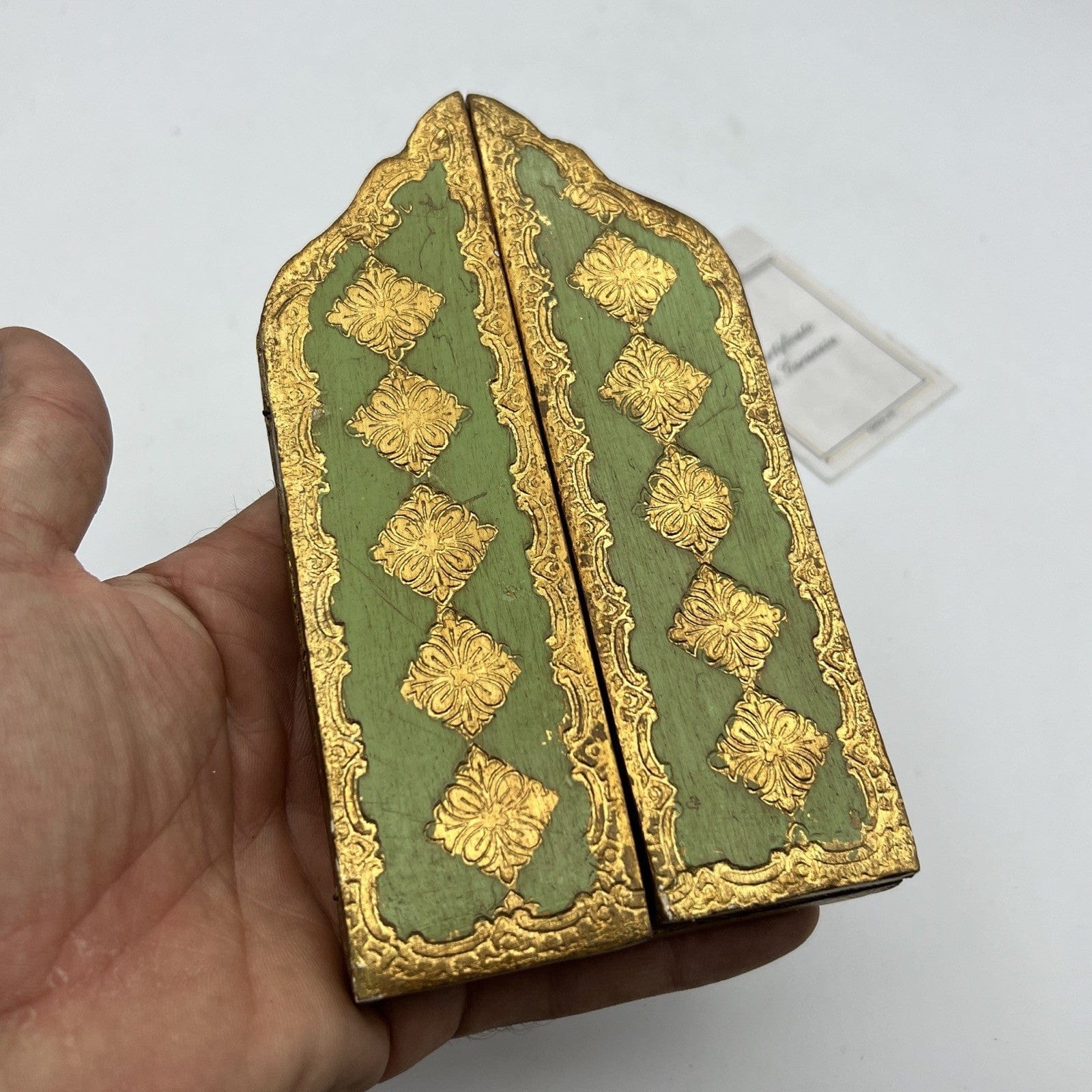 Icona antica religiosa Fiorentina Sacra in legno dorato San Francesco Trittico Categoria  Oggetti sacri - rosari