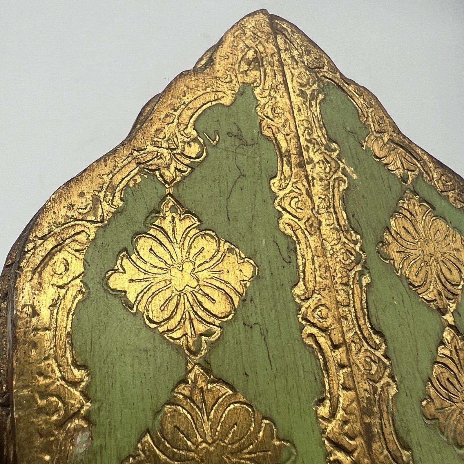 Icona antica religiosa Fiorentina Sacra in legno dorato San Francesco Trittico Categoria  Oggetti sacri - rosari