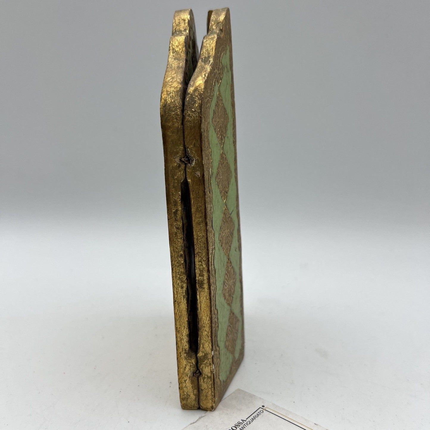Icona antica religiosa Fiorentina Sacra in legno dorato San Francesco Trittico Categoria  Oggetti sacri - rosari