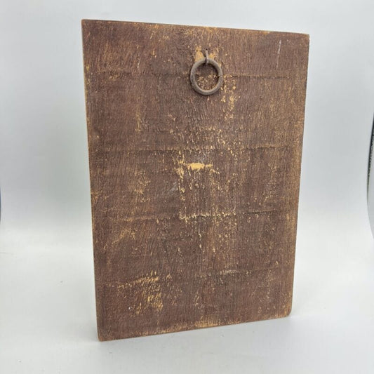 Icona Antica Religiosa Madonna Nera di Tindari con bambino tavola in legno oro Categoria  Oggetti sacri - rosari