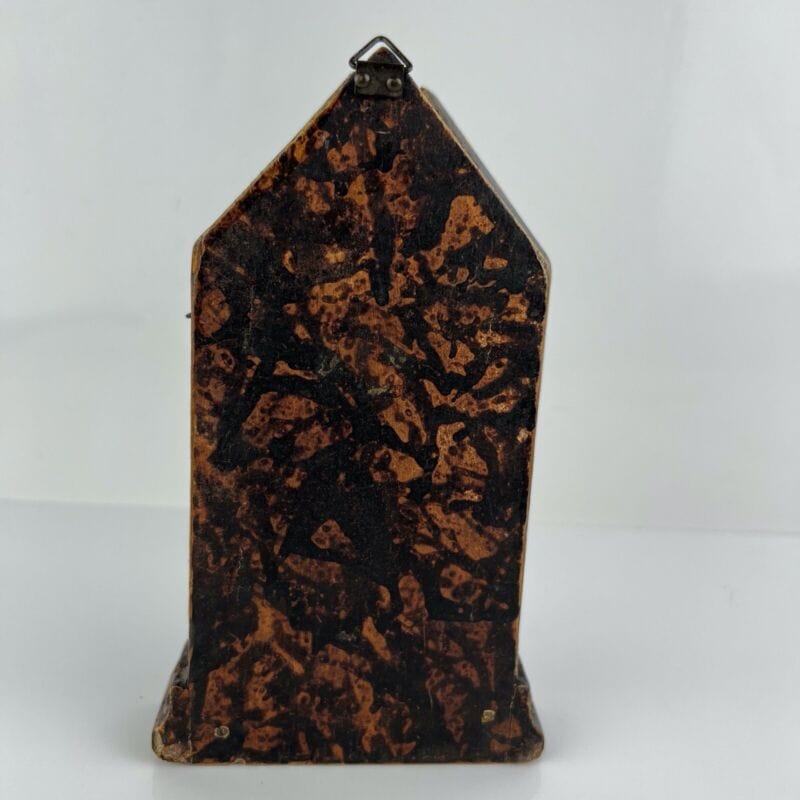 Icona antica religiosa sacra in legno dorato Madonna con il Bambino trittico Categoria  Oggetti sacri - rosari