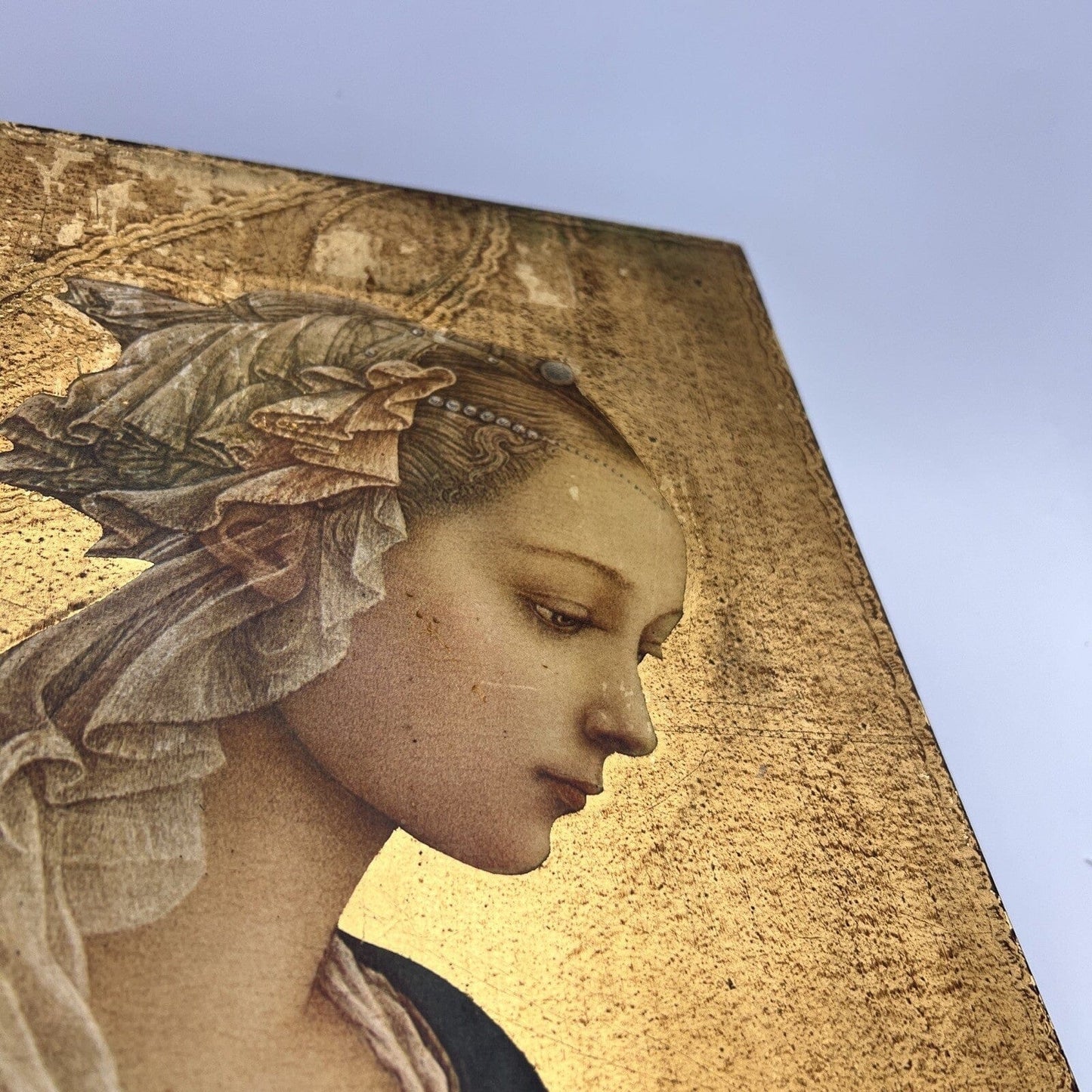 Icona antica religiosa sacra in legno su tavola dorato Madonna di Lippi Filippo Categoria  Oggetti sacri - rosari