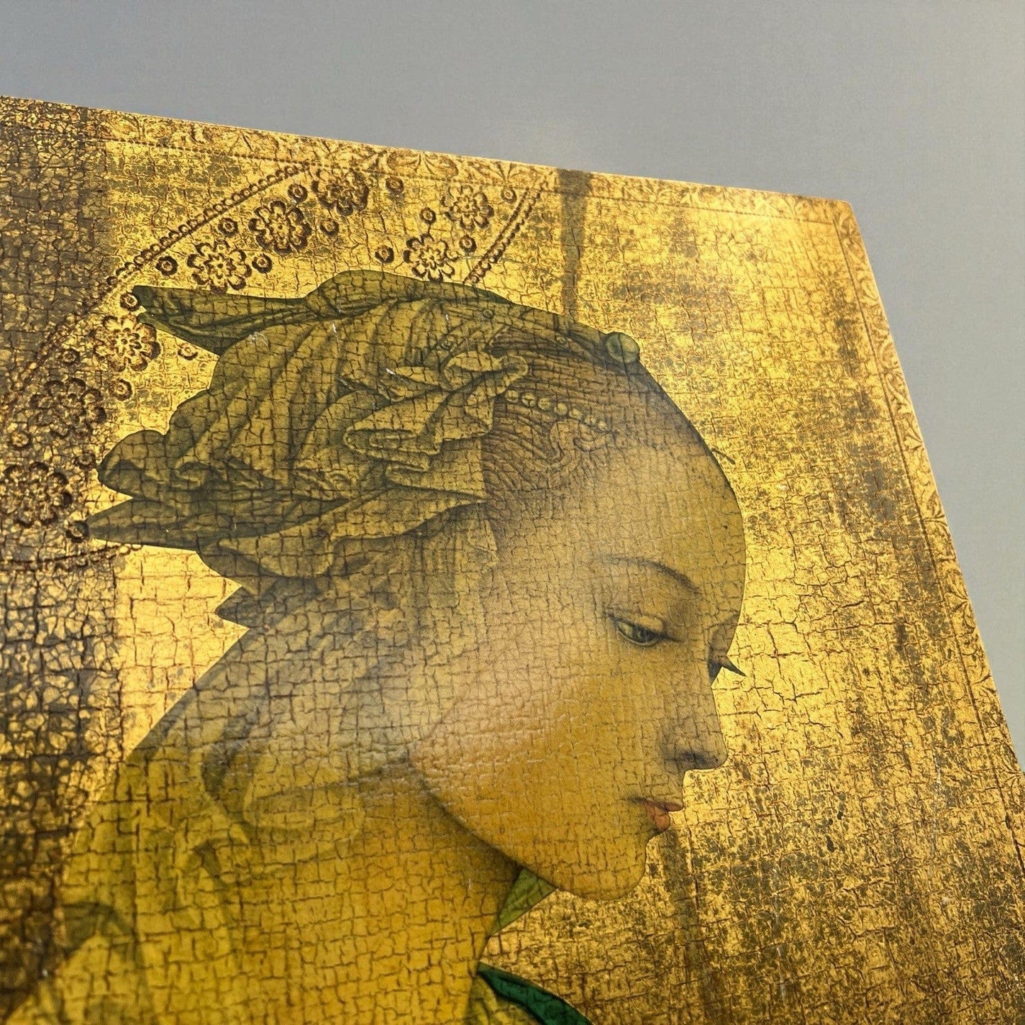 Icona antica religiosa sacra in legno su tavola dorato Madonna di Lippi Filippo Categoria  Oggetti sacri - rosari