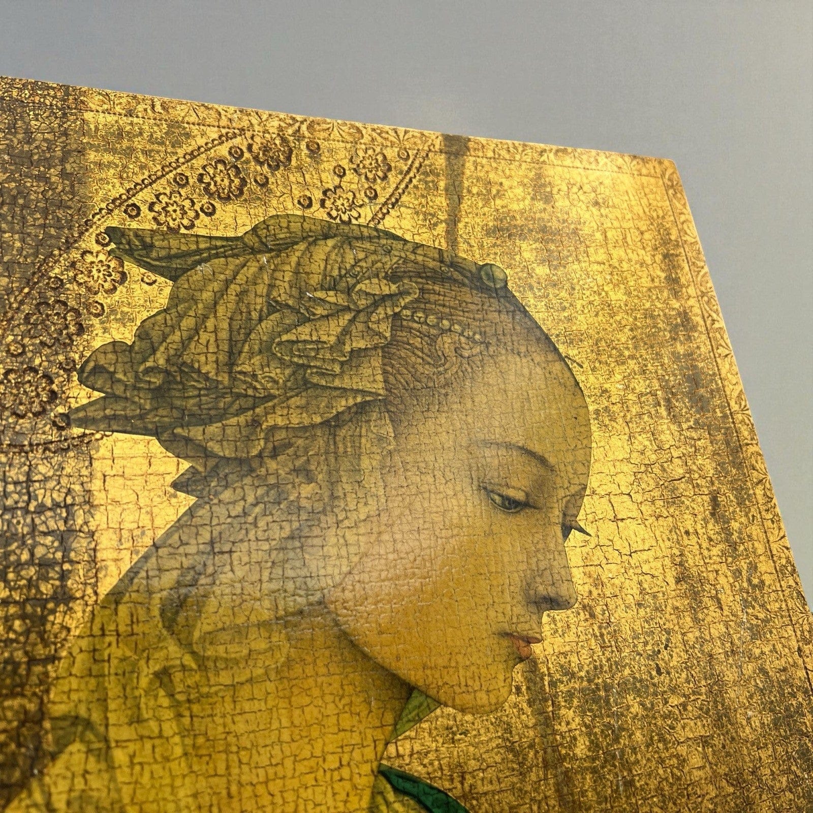 Icona antica religiosa sacra in legno su tavola dorato Madonna di Lippi Filippo Categoria  Oggetti sacri - rosari