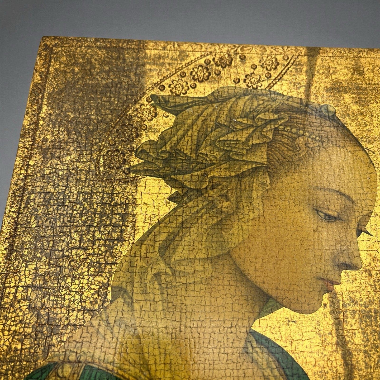 Icona antica religiosa sacra in legno su tavola dorato Madonna di Lippi Filippo Categoria  Oggetti sacri - rosari