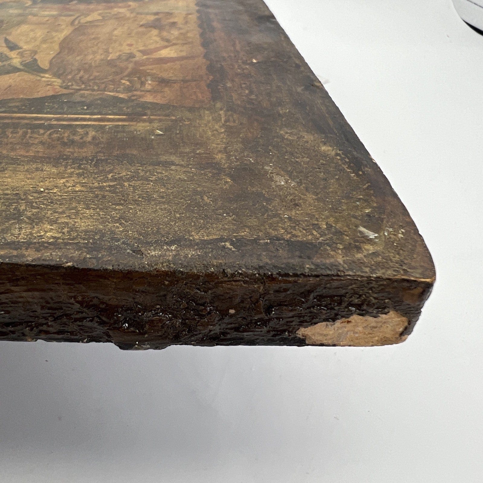 Icona Bizantina stile antica stampa su tavola in legno Incoronazione Vergine 900 Categoria  Oggetti sacri - rosari