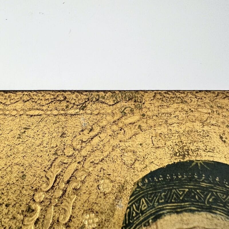 Icona Madonna con Bambino bizantina antica in tavola legno e oro Fiorentina Categoria  Oggetti sacri - rosari