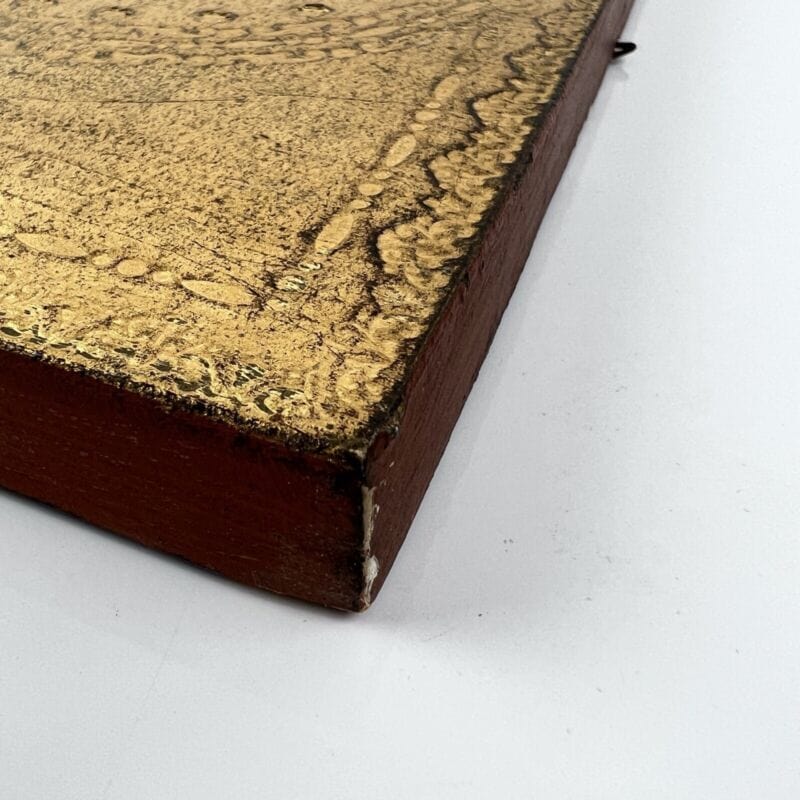 Icona Madonna con Bambino bizantina antica in tavola legno e oro Fiorentina Categoria  Oggetti sacri - rosari