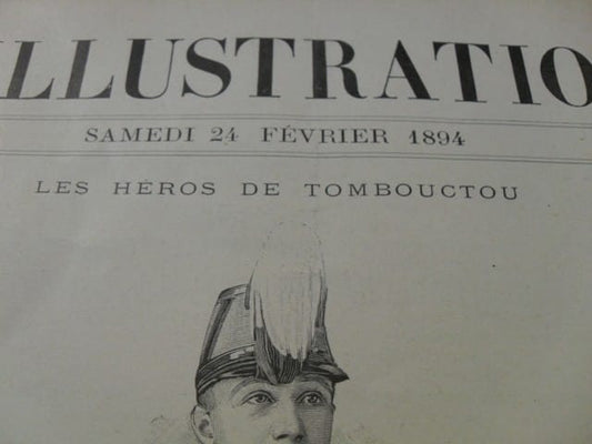 L'ILLUSTRATION RIVISTA FRANCESE ORIGINALE ANTICA FEBBRAIO 1894  VINTAGE MAGAZINE Categoria  Stampe e Incisioni
