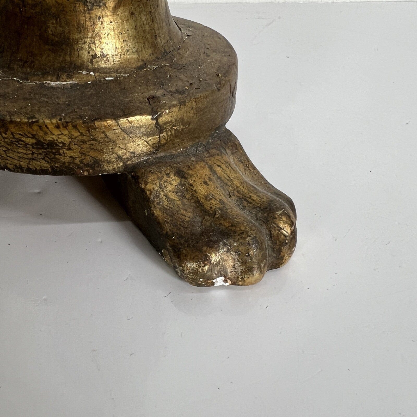 Lampada antica da tavolo in legno dorato oro Lume  Candeliere epoca '800 Categoria  Lampade Appliques