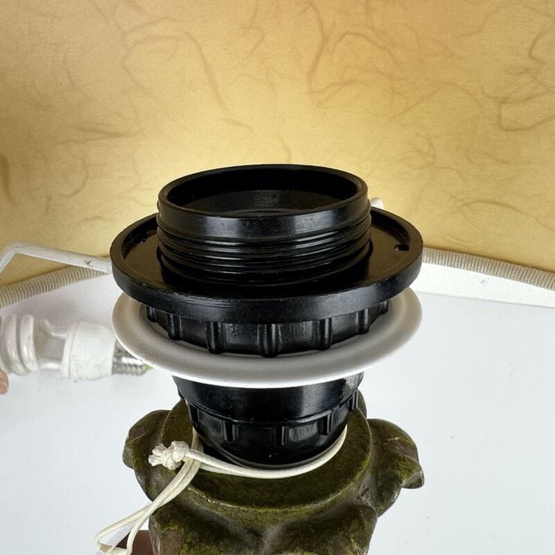 Lampada antica fiorentina da tavolo vintage Abatjour Lume in legno dipinto Verde Categoria  Lampade Appliques