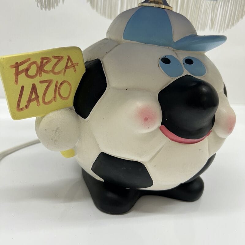 Lampada da cameretta Forza Lazio Squadra Abat jour Bambino Pallone in ceramica Categoria  Giocattoli vintage