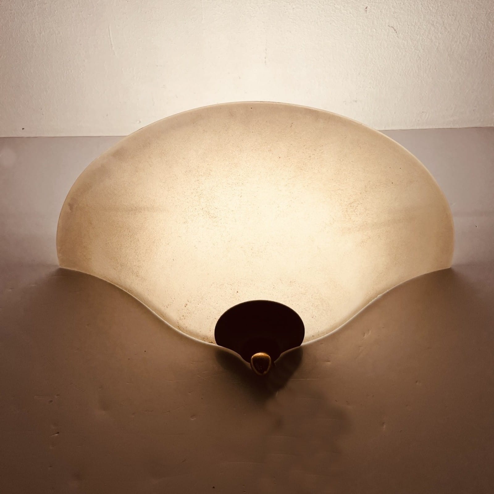 Lampada da parete applique classico in vetro satinato ALBANI modernariato Categoria  Lampade Appliques