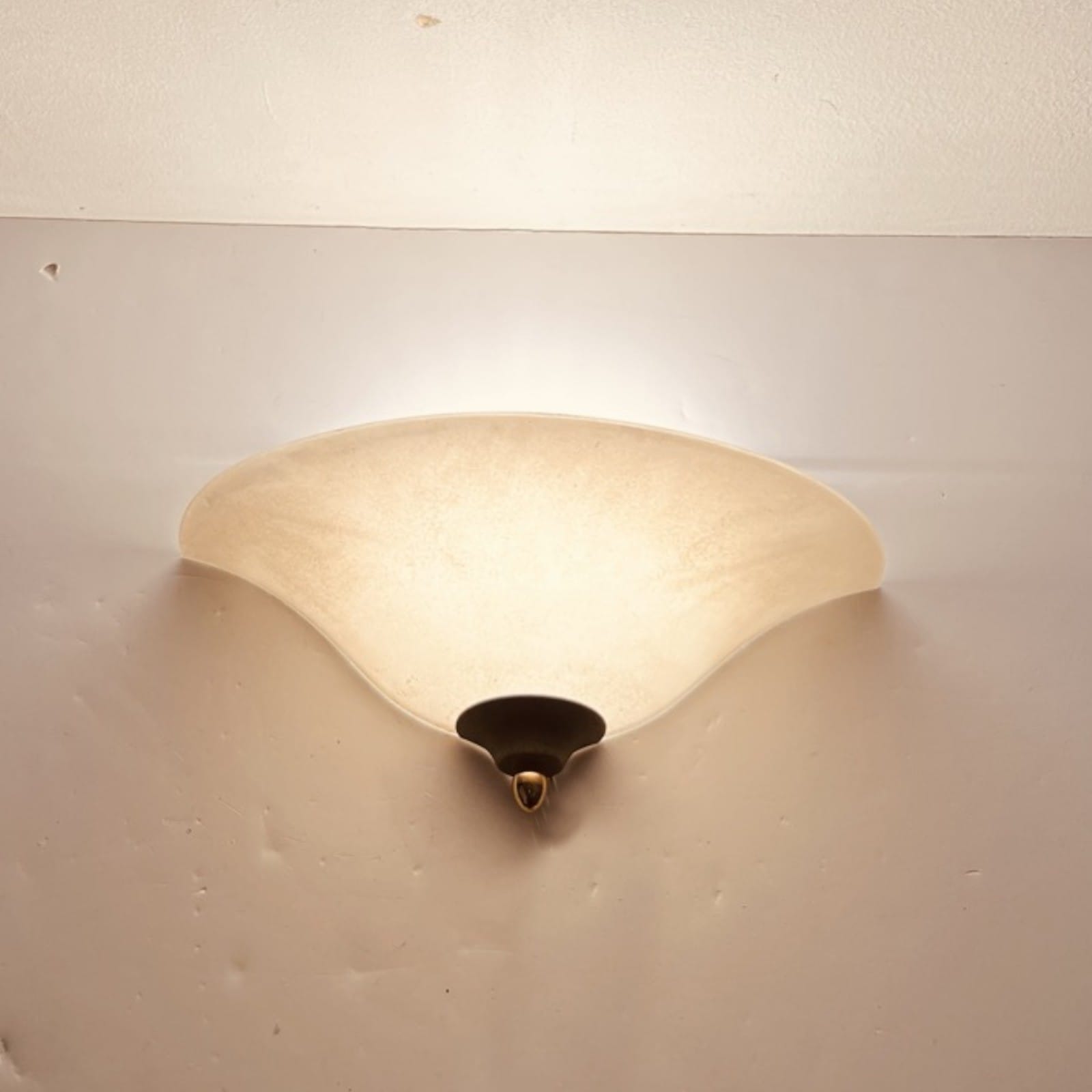 Lampada da parete applique classico in vetro satinato ALBANI modernariato Categoria  Lampade Appliques