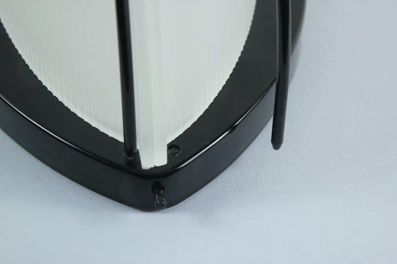 Lampada da parete applique mezzaluna in vetro satinato ALBANI modernariato nero Categoria  Lampade Appliques