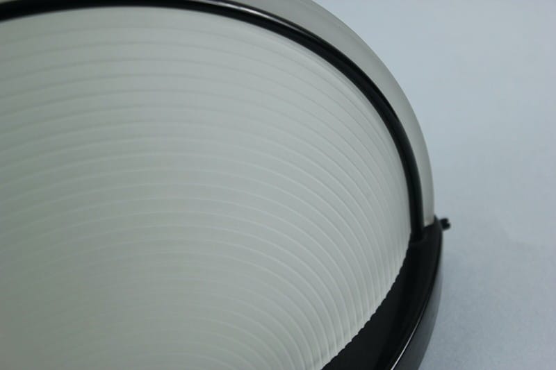 Lampada da parete applique mezzaluna in vetro satinato ALBANI modernariato nero Categoria  Lampade Appliques