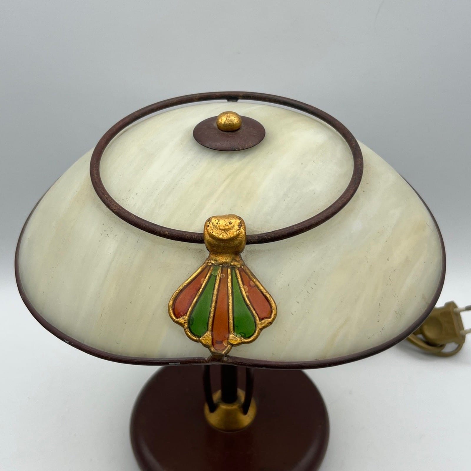 Lampada Da Tavolo Anni 80 in stile antico Liberty  Abat Jour Vintage Tiffany Categoria  Lampade Appliques