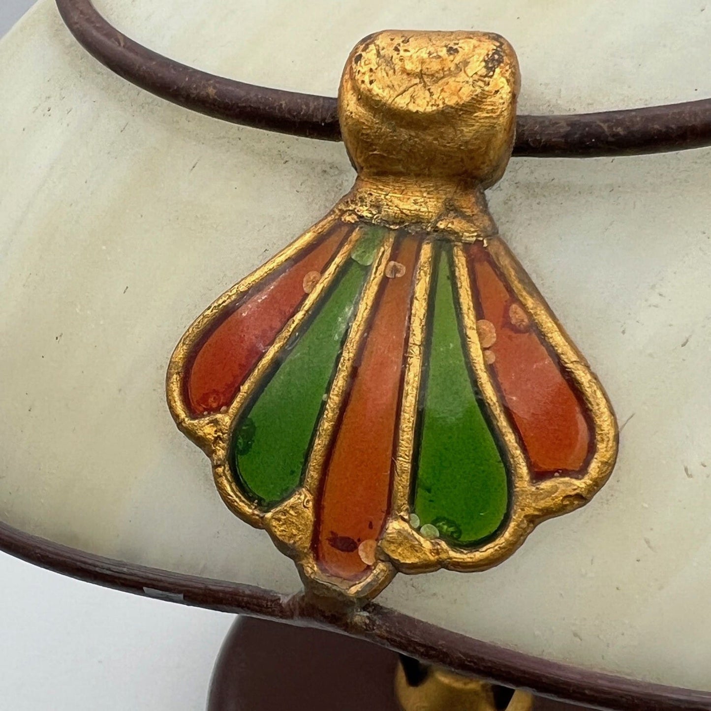 Lampada Da Tavolo Anni 80 in stile antico Liberty  Abat Jour Vintage Tiffany Categoria  Lampade Appliques