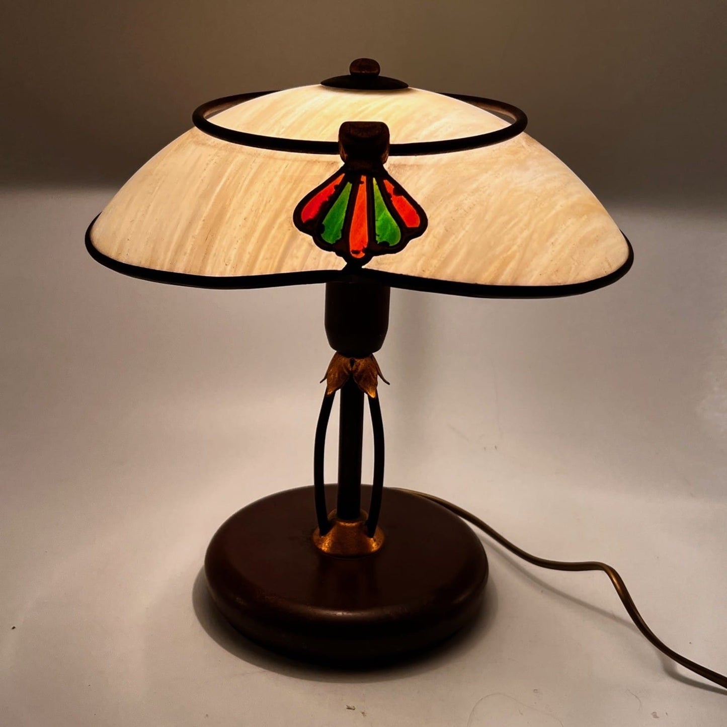 Lampada Da Tavolo Anni 80 in stile antico Liberty  Abat Jour Vintage Tiffany Categoria  Lampade Appliques