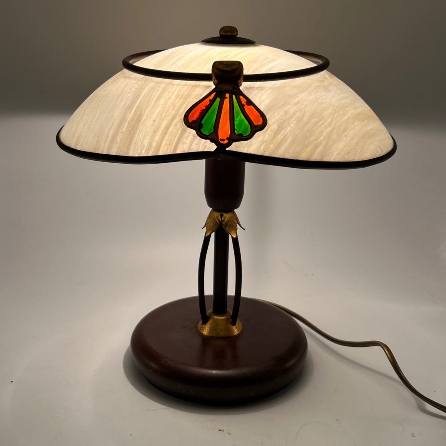Lampada Da Tavolo Anni 80 in stile antico Liberty  Abat Jour Vintage Tiffany Categoria  Lampade Appliques