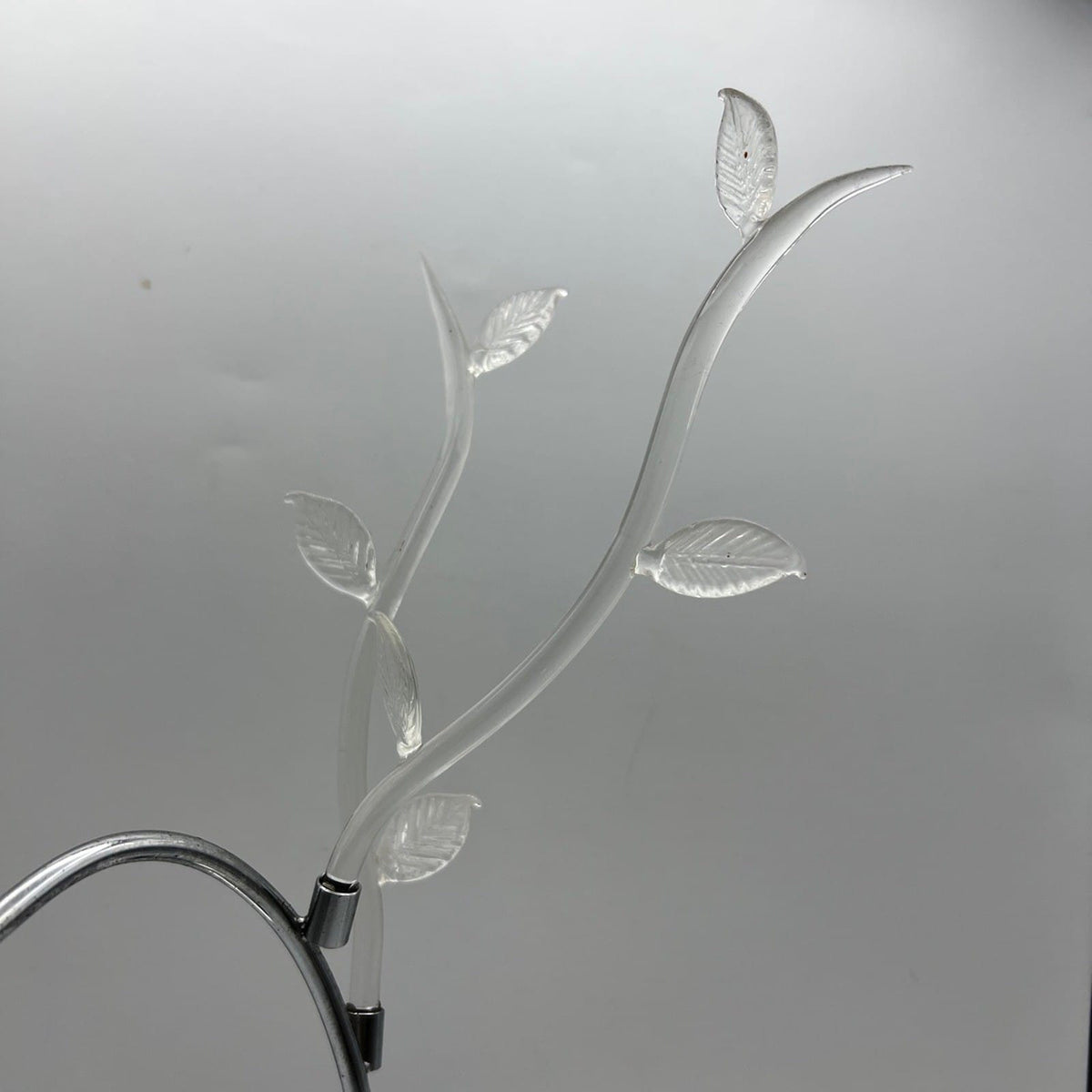 Lampada da tavolo Collezione Boccioli Cromata fiori Rami in vetro Murano LAMP Categoria  Lampade Appliques