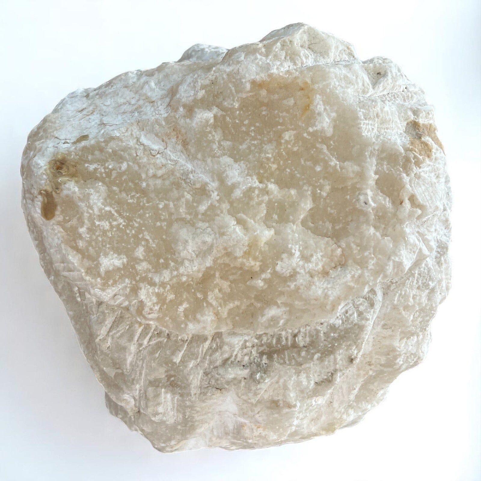 Lampada in Pietra di Alabastro simil sale Marmo Anni '70 Lume Roccia grezza Categoria  Lampade Appliques