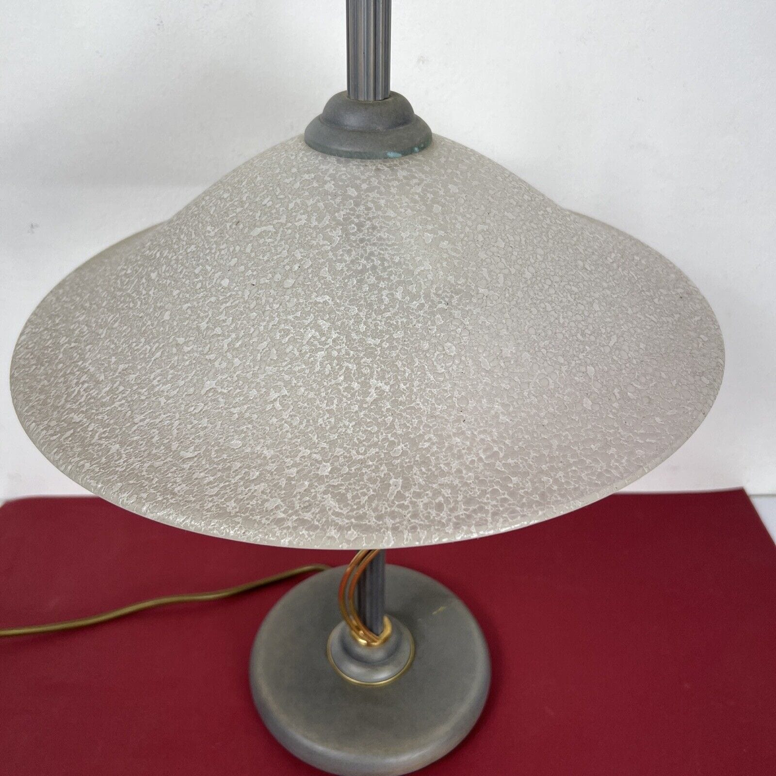 Lampada stile murano luce da tavolo in vetro vintage anni 80 Verde Antico e oro Categoria  Lampade Appliques