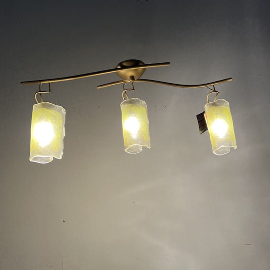 Lampadario da soffitto 3 luci in vetro curvato di Murano lampada design Sil Lux Categoria  Lampade Appliques