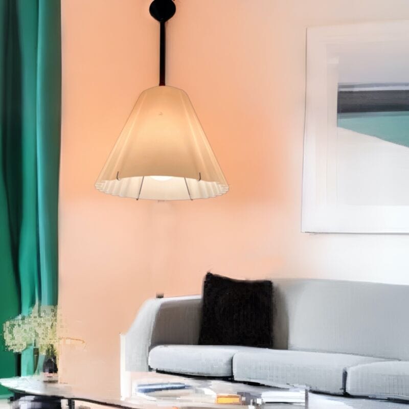 Lampadario lampada a sospensione in vetro Rosa di Murano Vintage Modernariato Categoria  Lampade Appliques