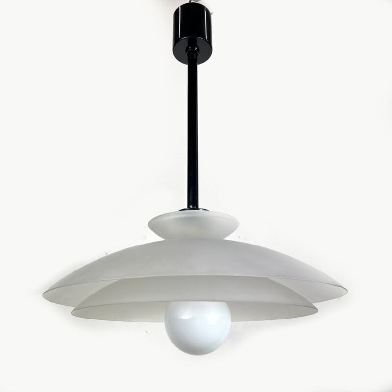 Lampadario Lampada a sospensione vintage in vetro stile Scandinavo Modernariato Categoria  Lampade Appliques
