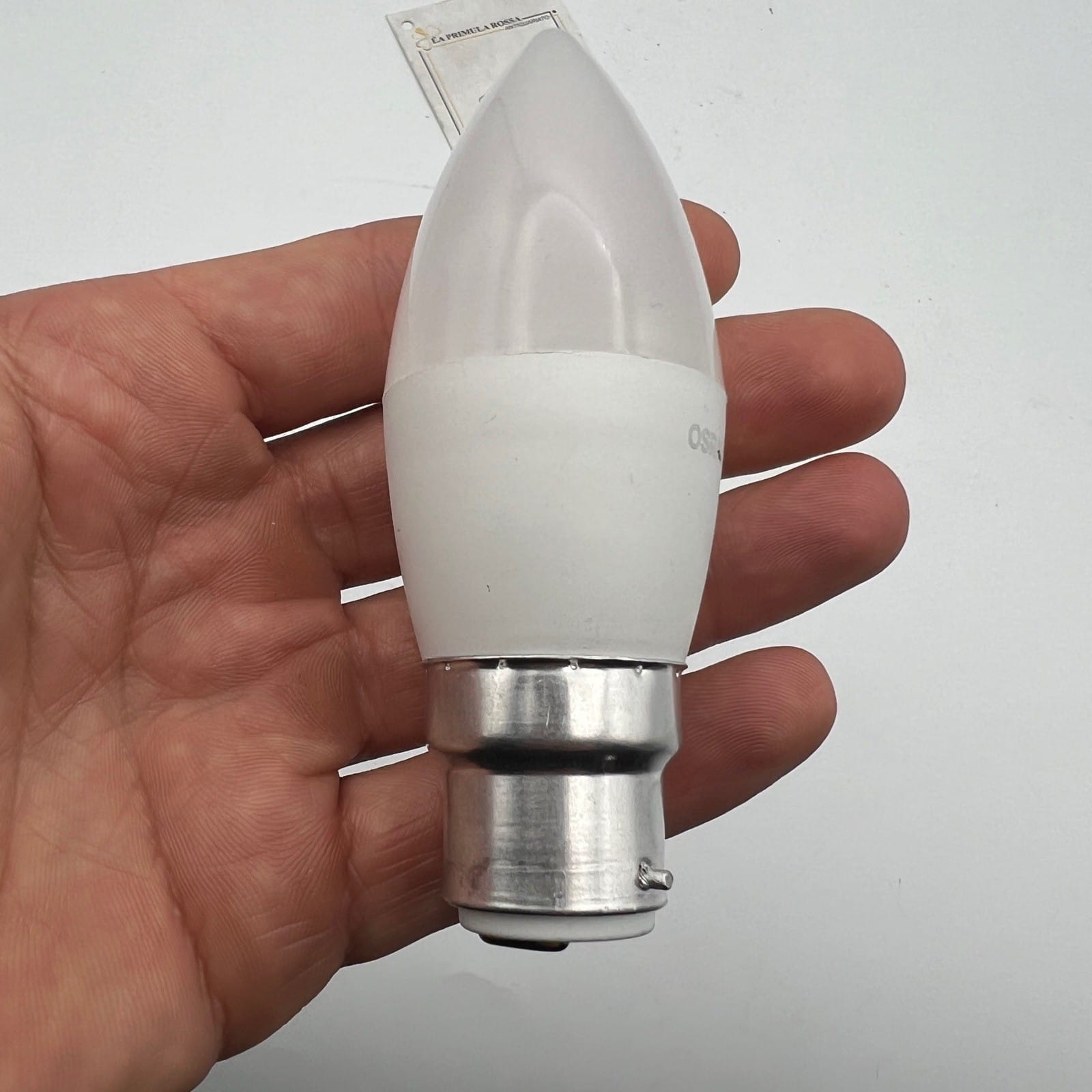 Lampadina a Baionetta per Lampada Abatjour Lume attacco antico B22 forma candela Categoria  Lampade Appliques