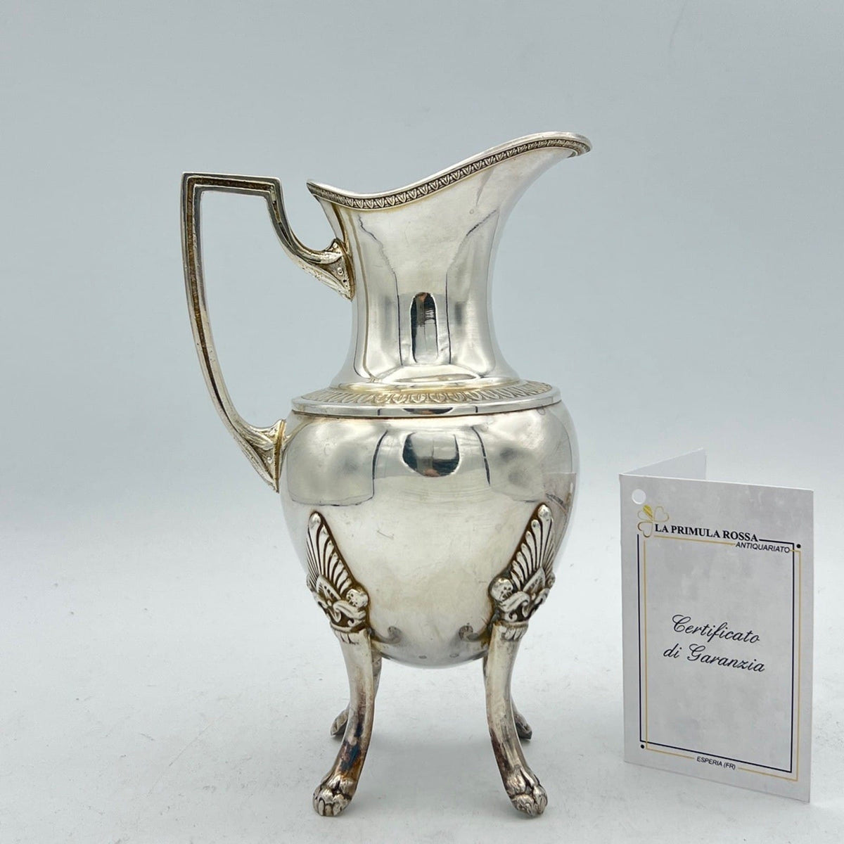 Lattiera Bricco Latte  Francese in argento silver plated Antico stile Luigi XVI Categoria  Sheffield & Argento