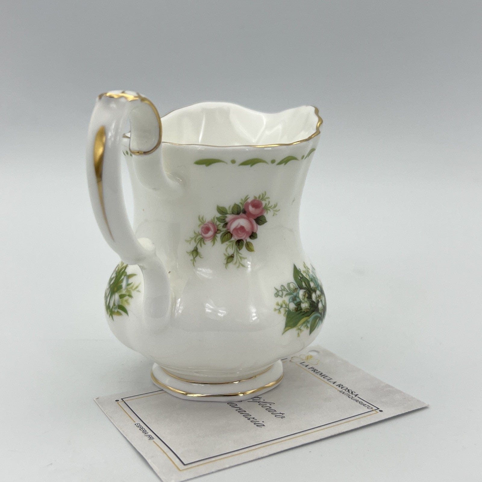 Lattiera in porcellana Royal Albert bricco latte con mesi Flower Of the Month Categoria  Servizio tazze - Tazze