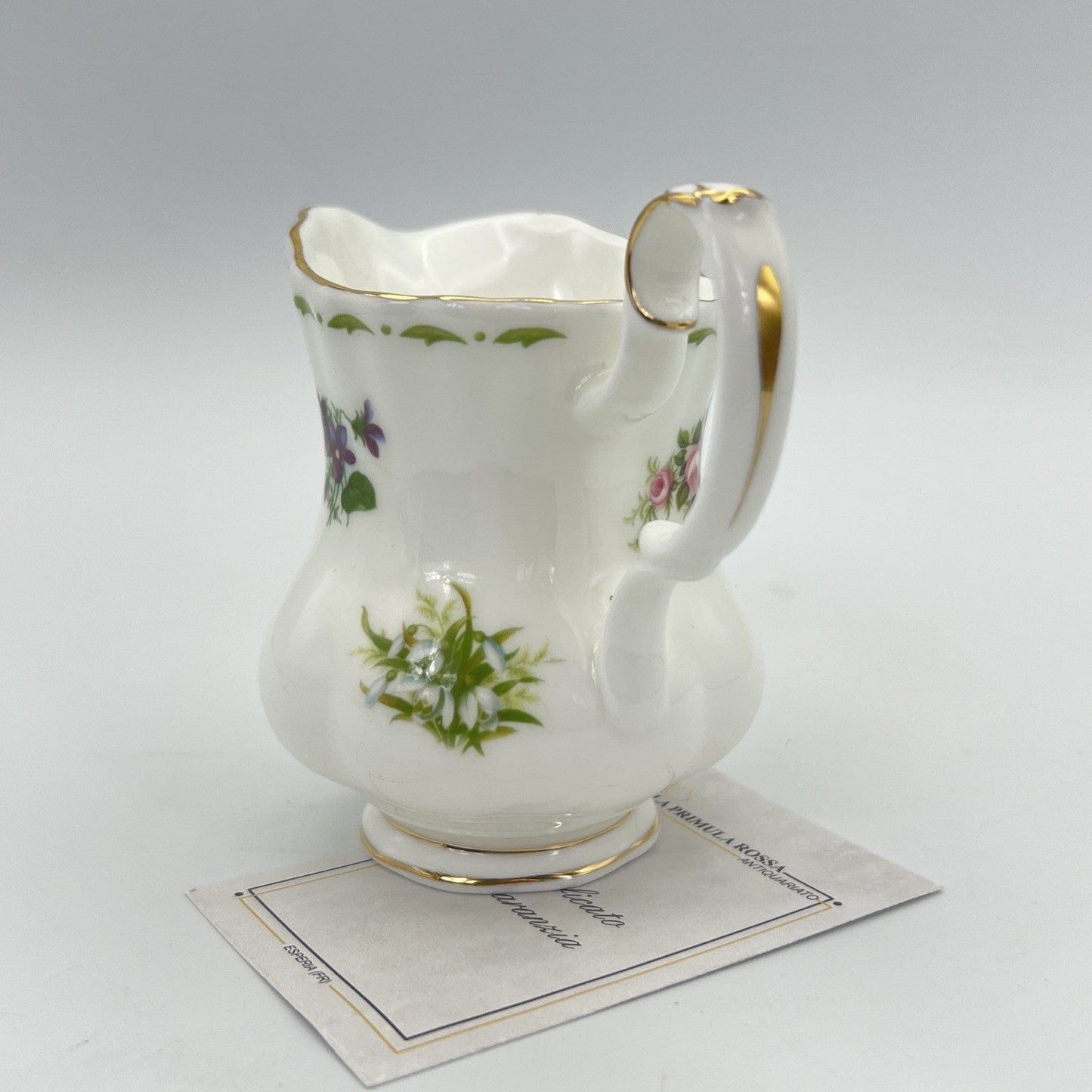 Lattiera in porcellana Royal Albert bricco latte con mesi Flower Of the Month Categoria  Servizio tazze - Tazze