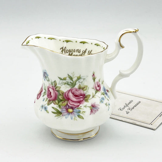 Lattiera in porcellana Royal Albert bricco per latte mesi Flower of the Month 70 Categoria  Servizio tazze - Tazze