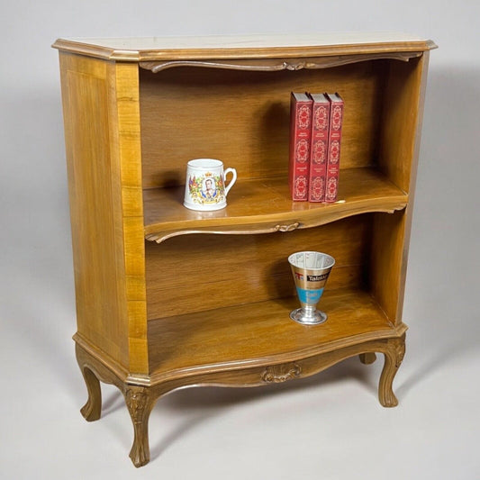 Libreria antica Etagere 900 mobile vintage in legno di noce lastronato soggiorno Categoria  Vetrine
