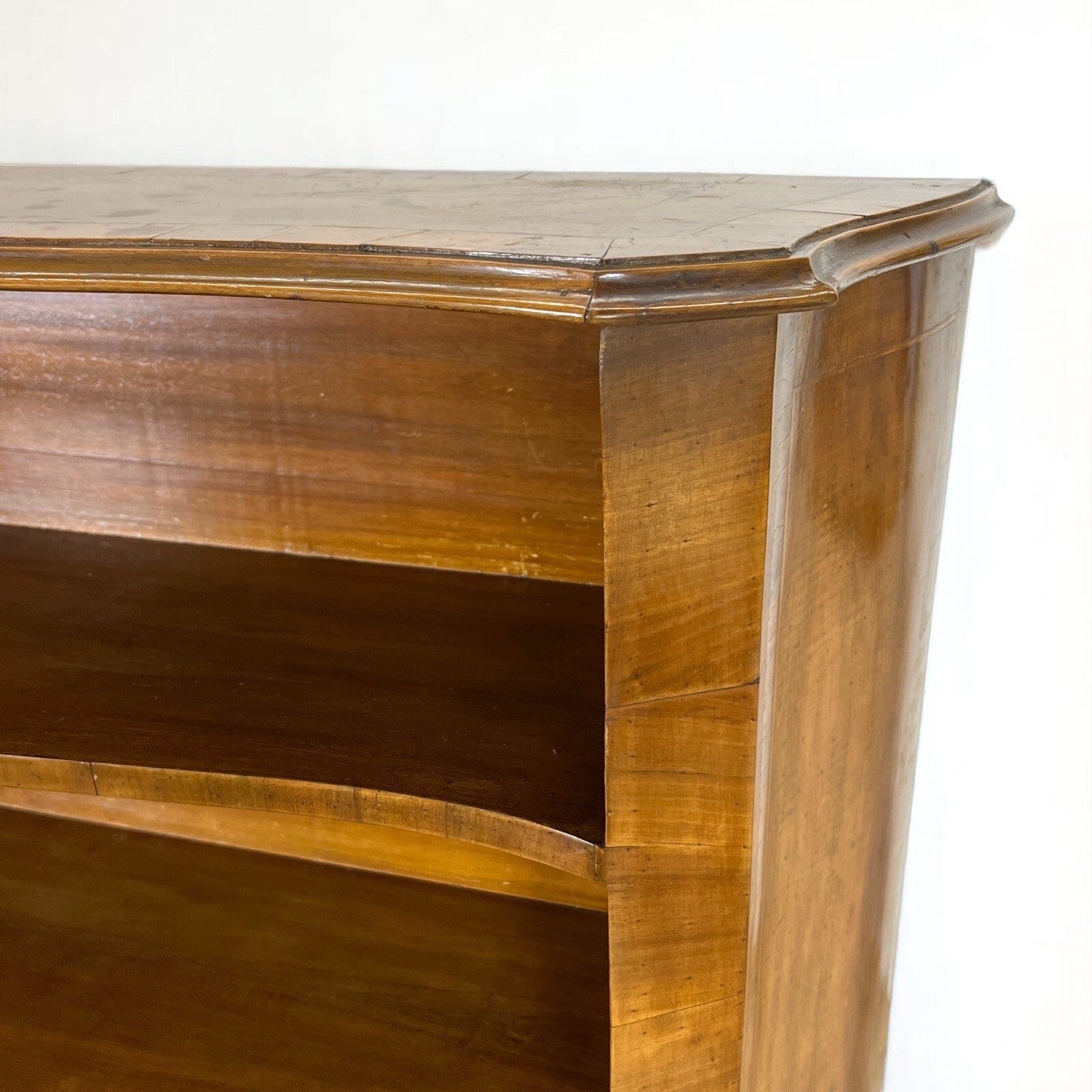 Libreria antica Etagere 900 mobile vintage in legno di noce lastronato soggiorno Categoria  Vetrine