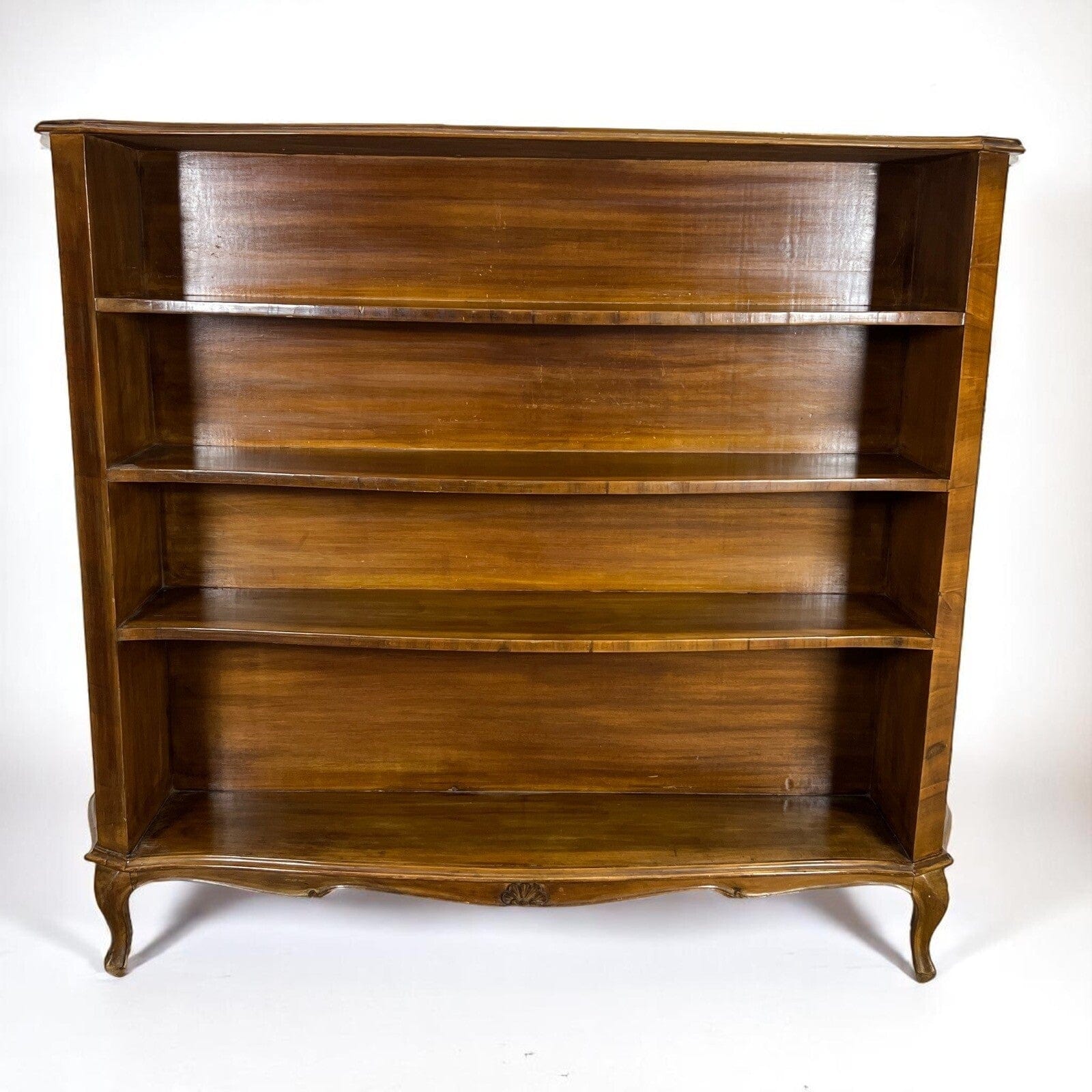 Libreria antica Etagere 900 mobile vintage in legno di noce lastronato soggiorno Categoria  Vetrine