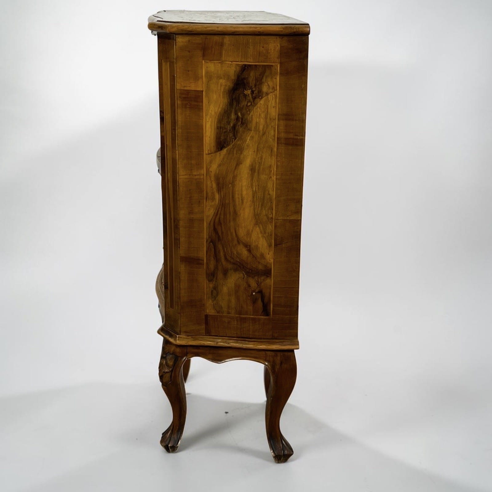 Libreria antica Etagere 900 mobile vintage in legno di noce lastronato soggiorno Categoria  Vetrine