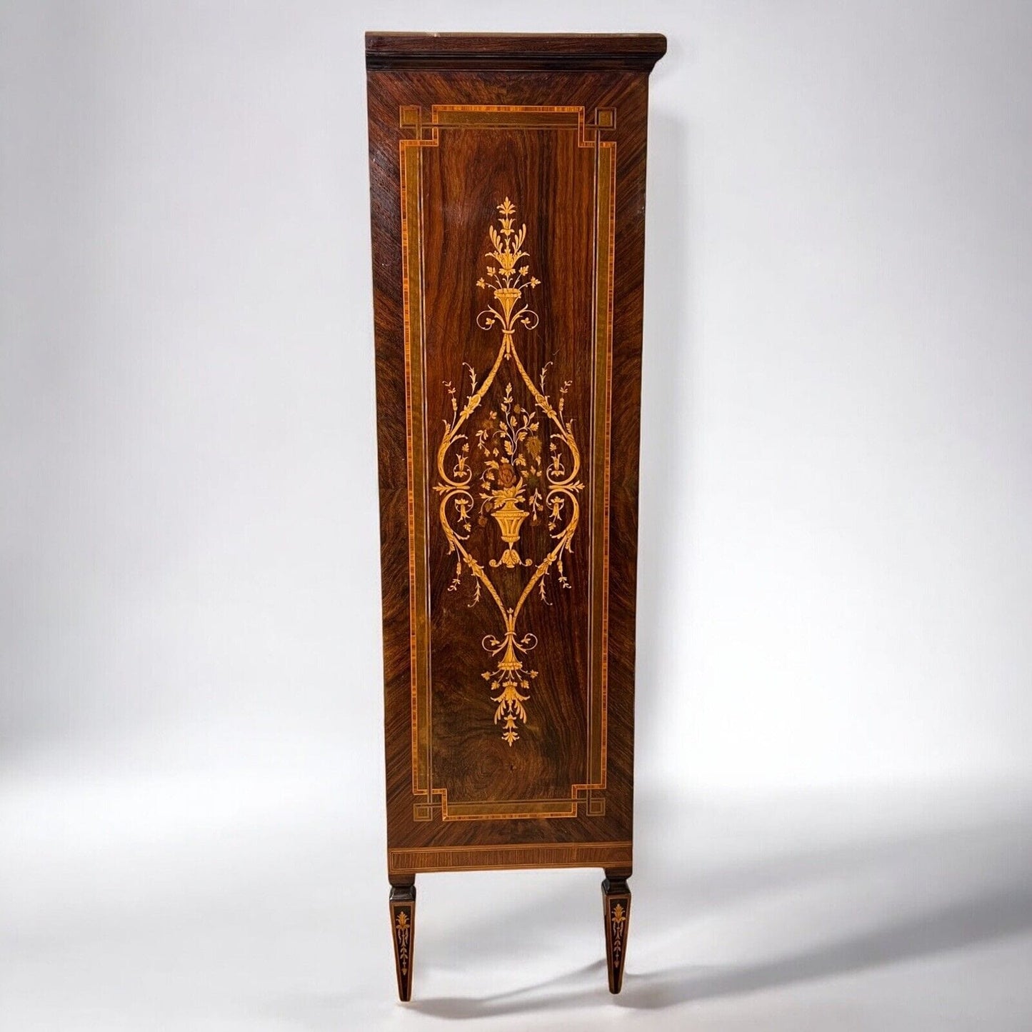 Libreria antica in stile LUIGI XVI Etagere 900 mobile legno intarsiato soggiorno Categoria  Vetrine