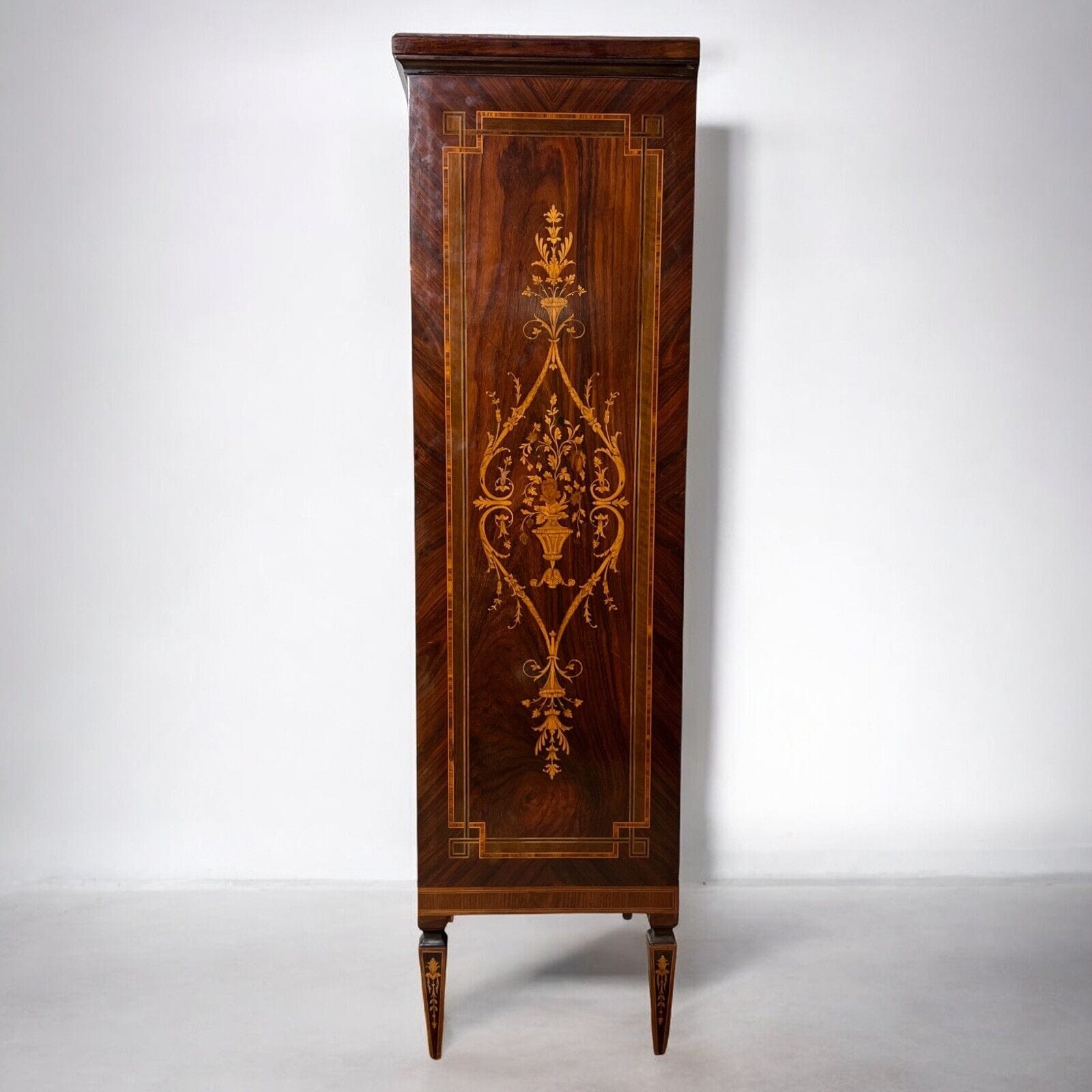 Libreria antica in stile LUIGI XVI Etagere 900 mobile legno intarsiato soggiorno Categoria  Vetrine
