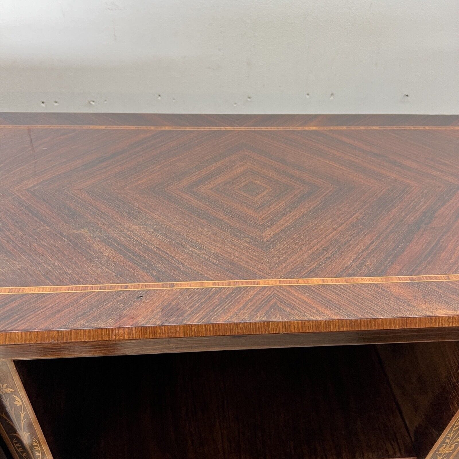 Libreria antica in stile LUIGI XVI Etagere 900 mobile legno intarsiato soggiorno Categoria  Vetrine