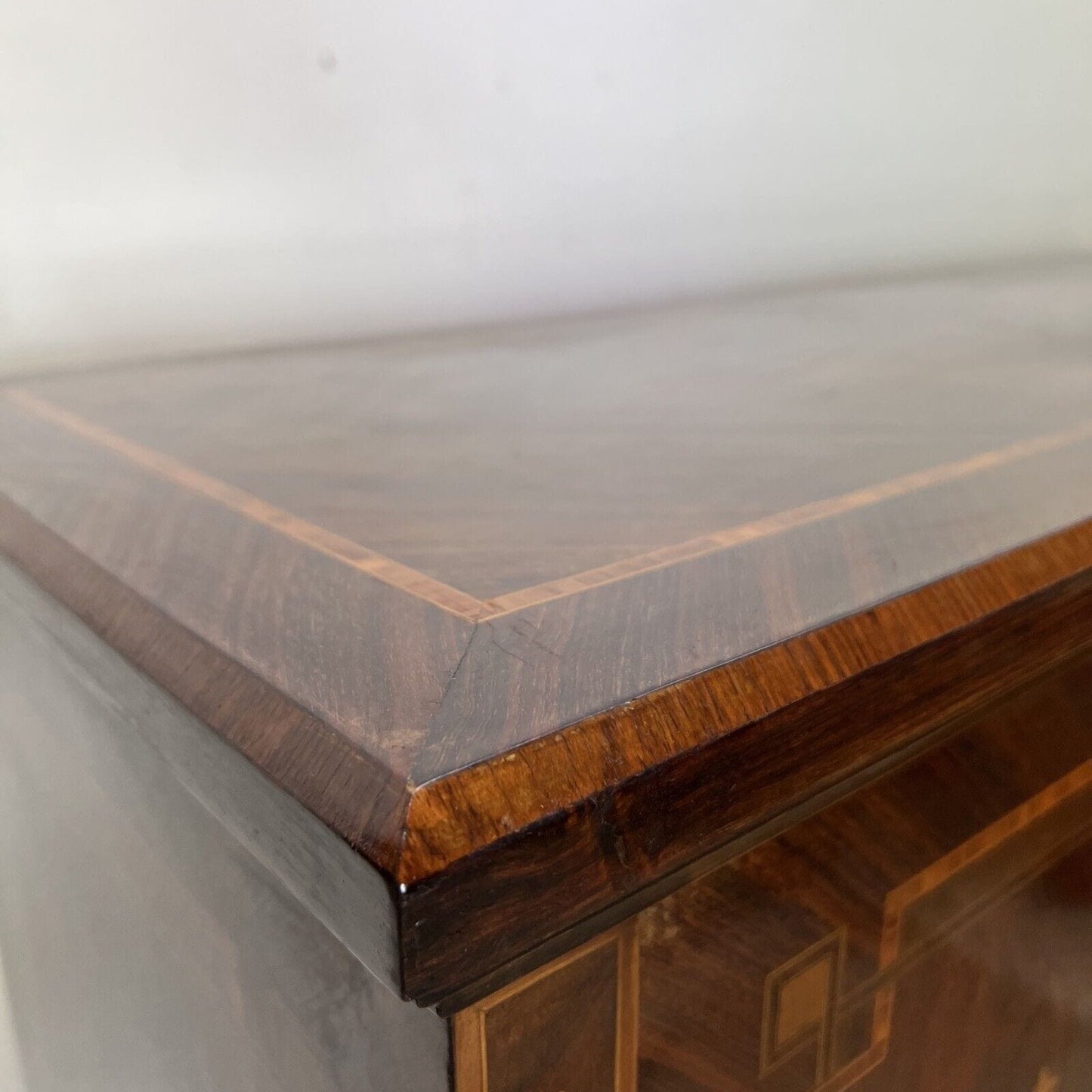 Libreria antica in stile LUIGI XVI Etagere 900 mobile legno intarsiato soggiorno Categoria  Vetrine