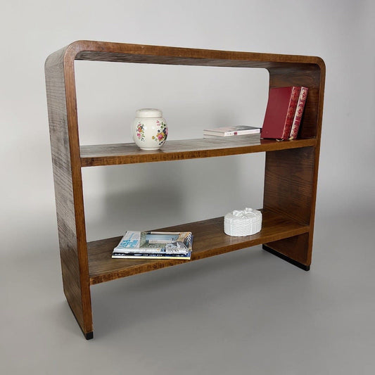 Libreria art deco vintage di design mobile Consolle Scaffale antico in legno Categoria  Vetrine