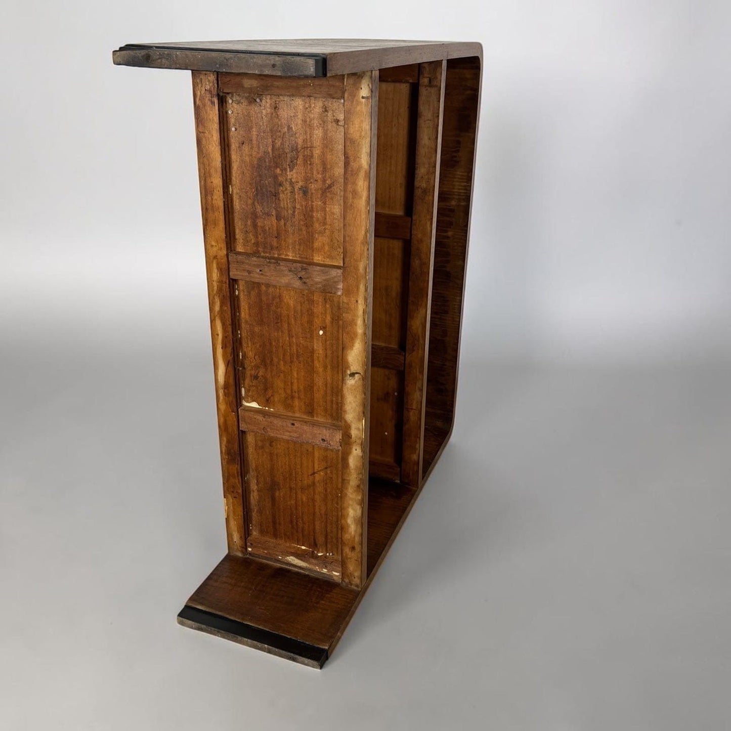 Libreria art deco vintage di design mobile Consolle Scaffale antico in legno Categoria  Vetrine