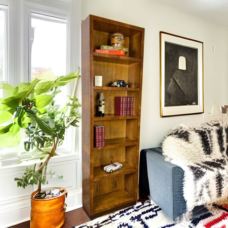 Libreria art deco vintage di design mobile soggiorno Scaffale antico in legno Categoria  Arredamento