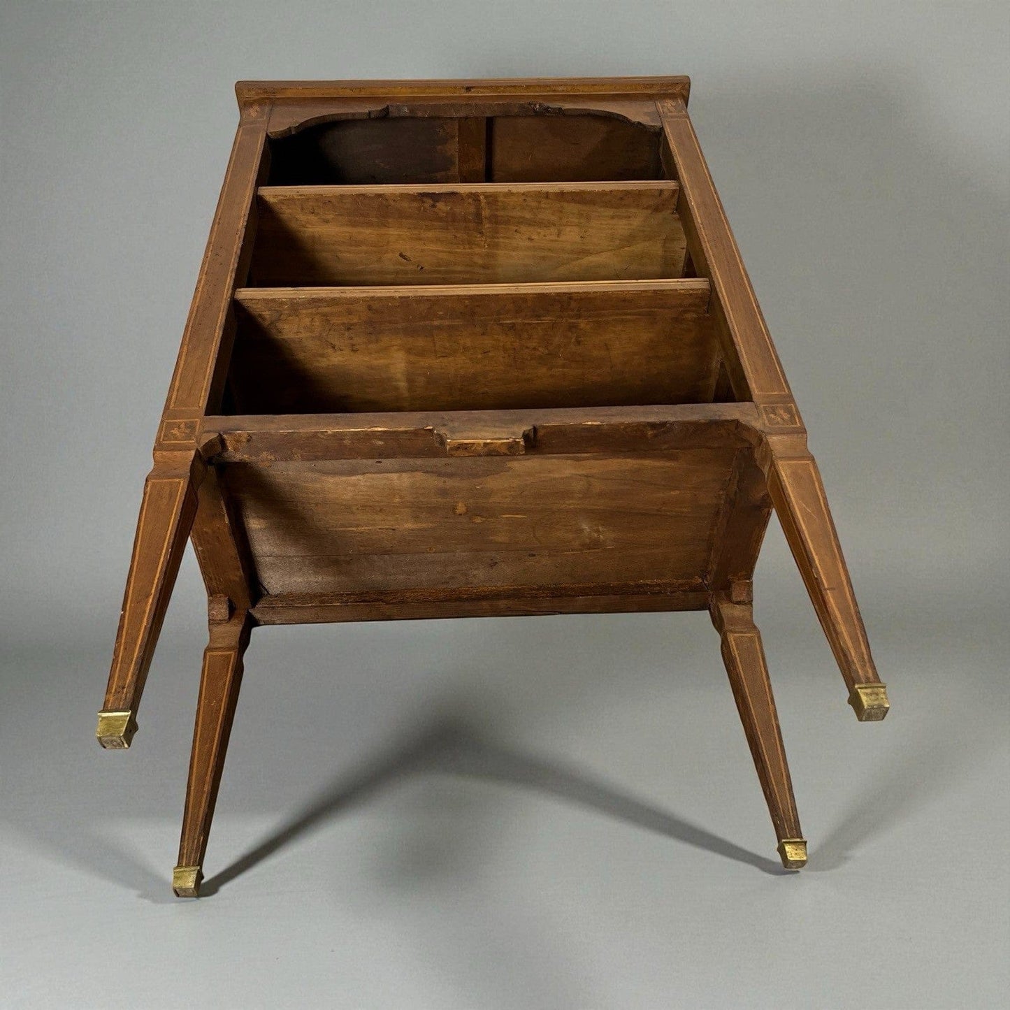 Libreria in Stile Antico Luigi XV legno intarsiata mobile Consolle Madia '900 Categoria  Vetrine