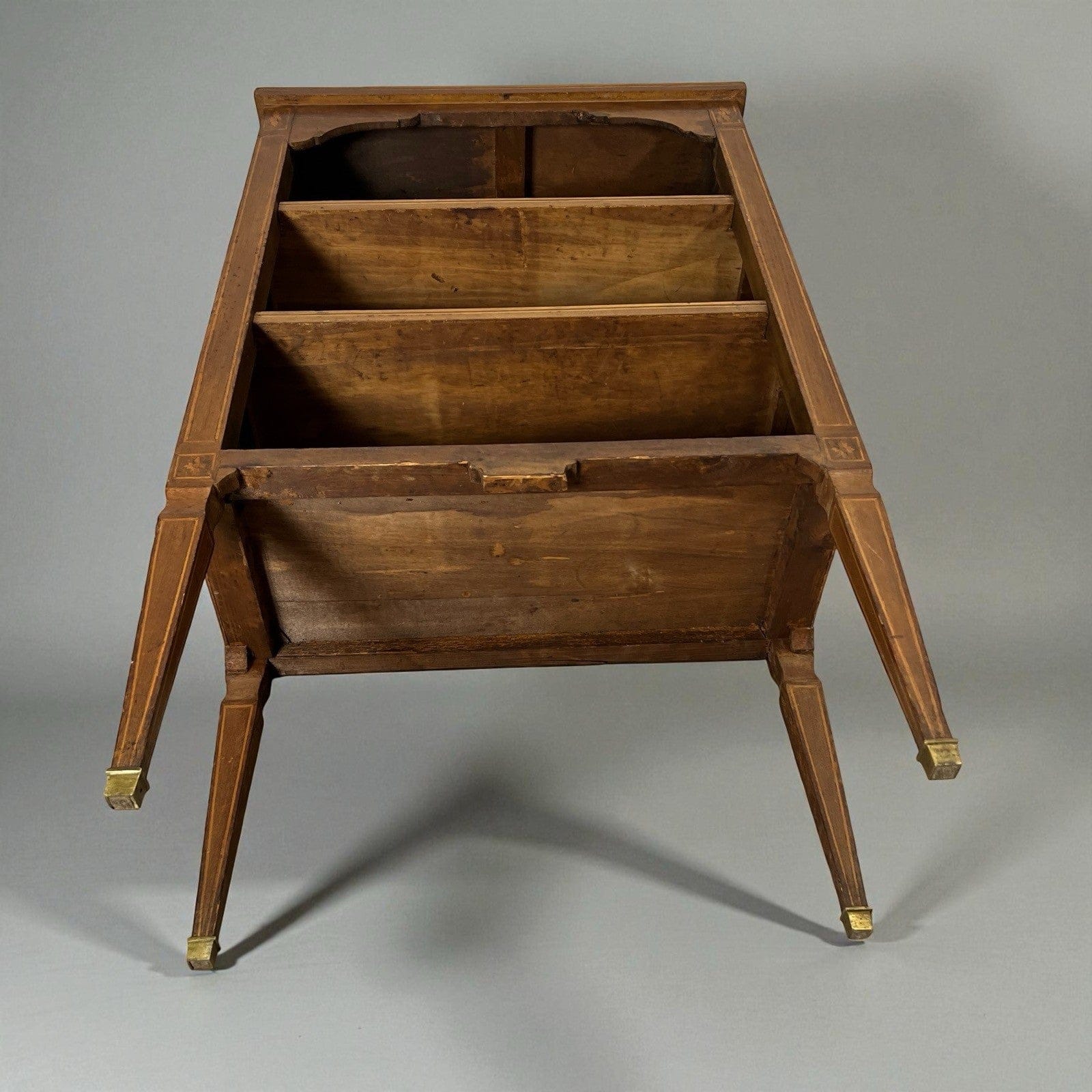 Libreria in Stile Antico Luigi XV legno intarsiata mobile Consolle Madia '900 Categoria  Vetrine